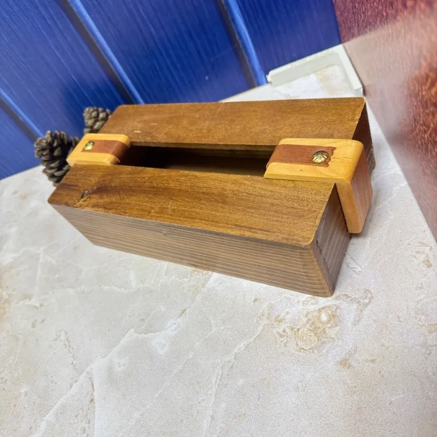 جا دستمال کاغذی چوبی
