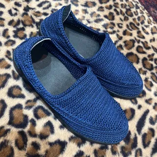 کفش گیوه سرمه ای نو
