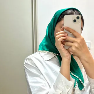 مینی اسکارف مرواریدی