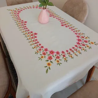 رومیزی شش نفره شماره دوزی