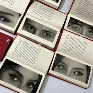 طراحی چشم داخل کتاب