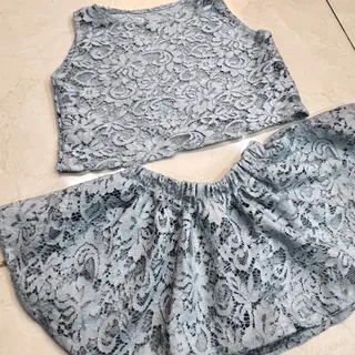 ست بلوز دامن گیپور