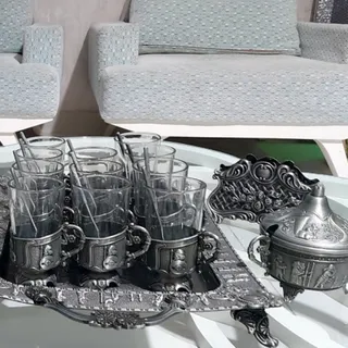 سرویس 12 نفره سیلور مات