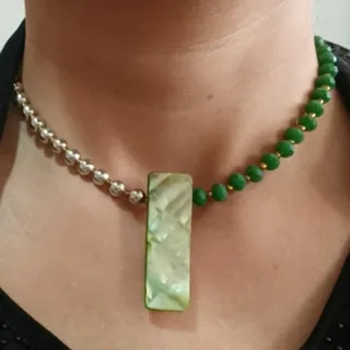 گردنبند صدف و مهره