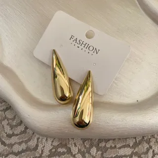 گوشواره طلایی آینه ای