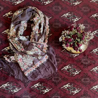 شال قهوه ای شیک