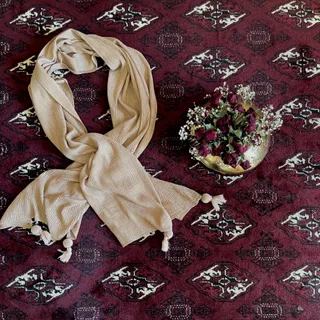 شال کرم نسکافه ای
