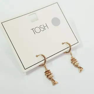 گوشواره طلایی ماهی Tosh