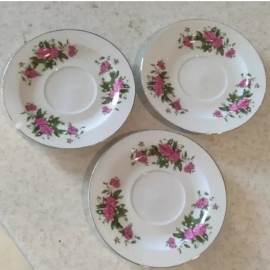 نعلبکی بزرگ گلسرخی