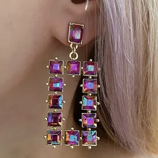 گوشواره جواهری سایز بزرگ