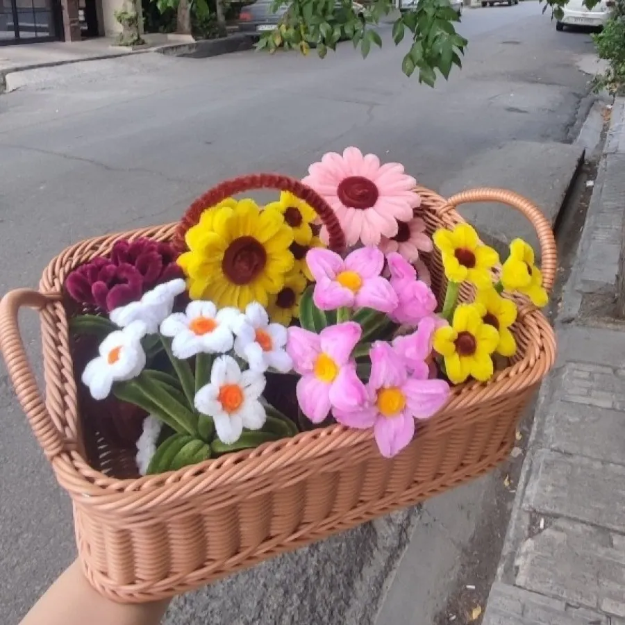 گل دست ساز مخملی