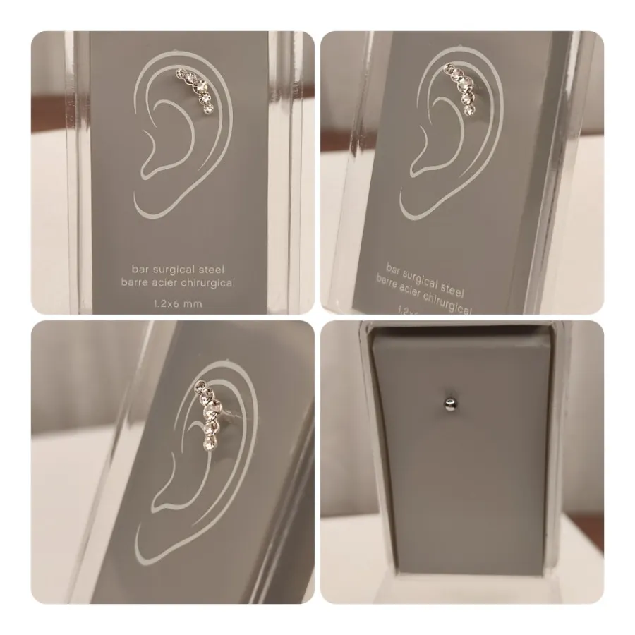پرسینگ نقره و استیل