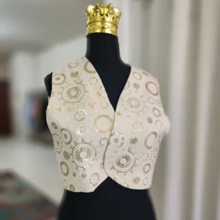 وست پولکدوزی لینن