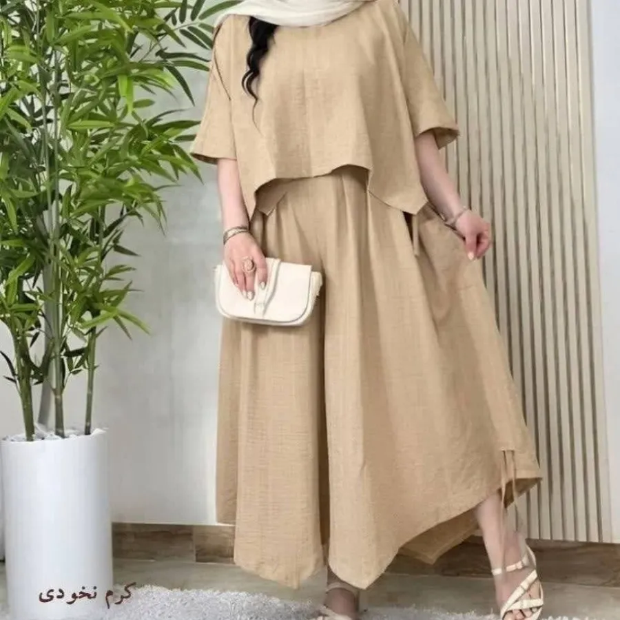 ست شلوار شومیز لینن