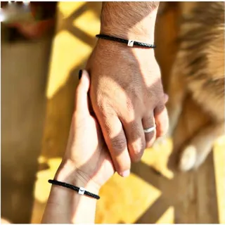 دستبند حروف نقره