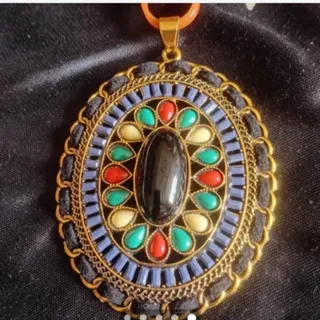 گردنبند آبکاری طلا دستساز