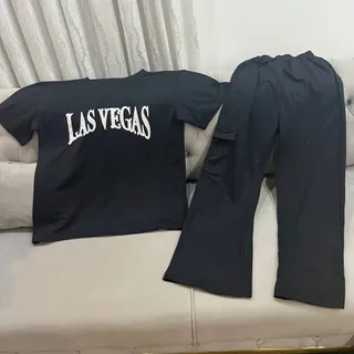 ست تیشرت و شلوار مشکی