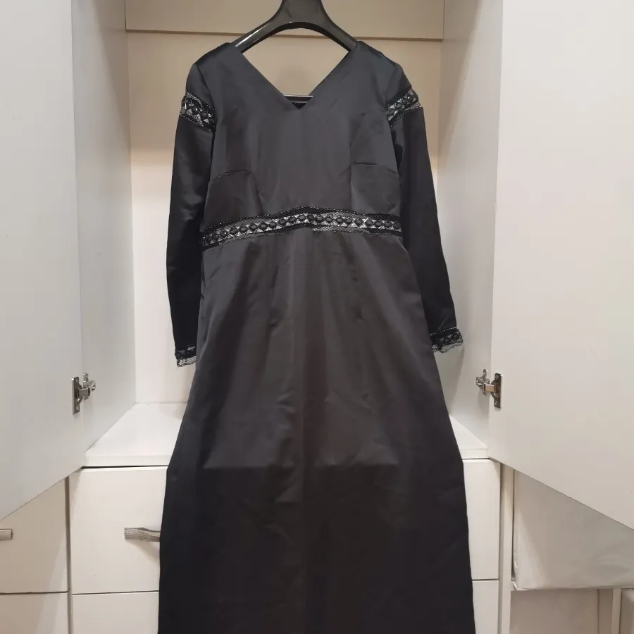 لباس ساتن مجلسی مشکی