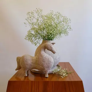 مجسمه اسب پاپیه ماشه