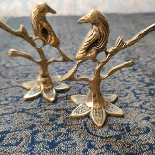 جفت مجسمه پرنده درختی