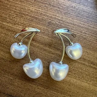 گوشواره گیلاس مروارید