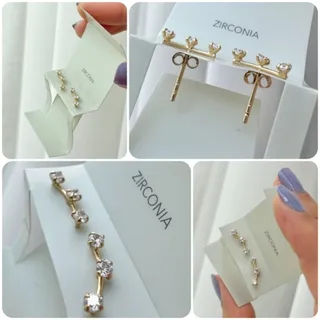 گوشواره نقره925 کاور طلا