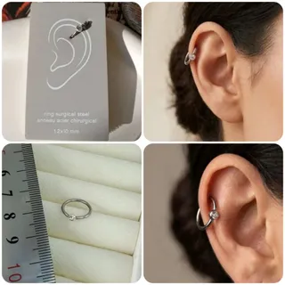 پبرسینگ استیل نگین دار