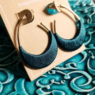 گوشواره سبزآبی