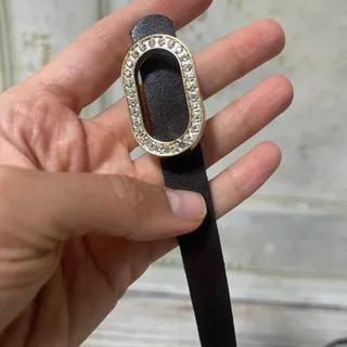 کمربند قهوه ای باریک