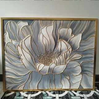 نقاشی گل عروس برجسته