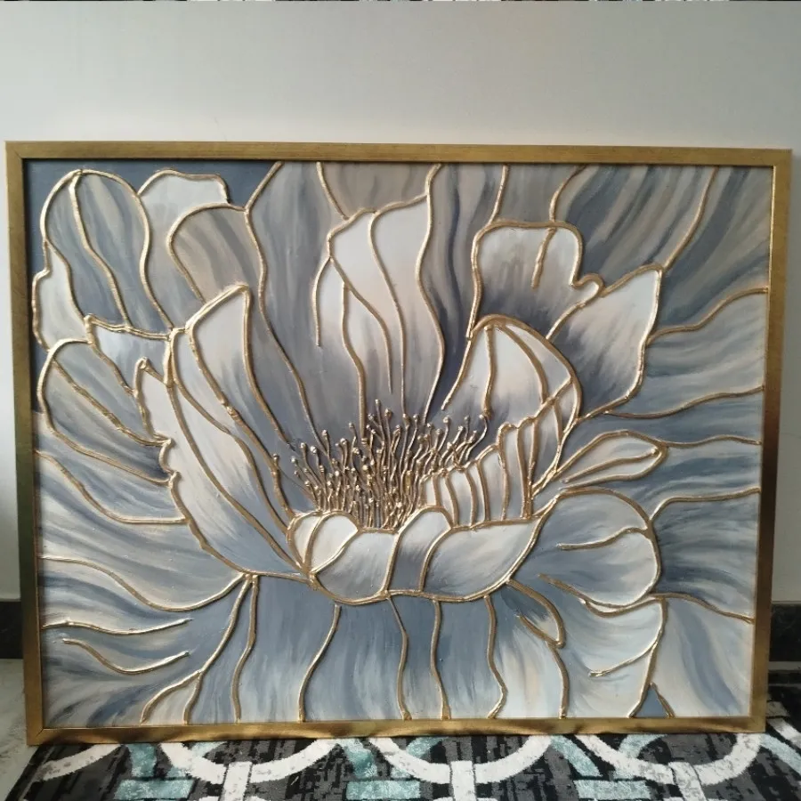 نقاشی گل عروس برجسته