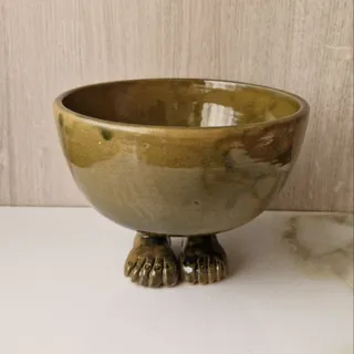 کاسه سفالی دست ساز