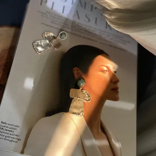 گوشواره سنگی طرح قدیم