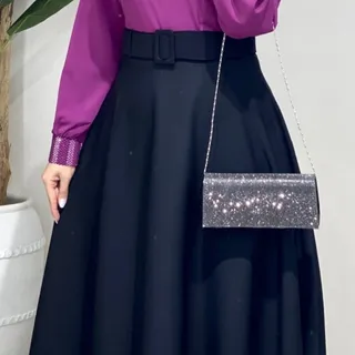 دامن مشکی کلوش