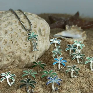 گردنبندنخل نقره