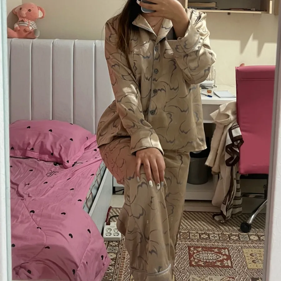 لباس خواب دوتکه ابریشم