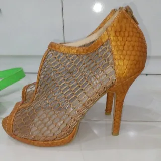 کفش صندل توری 40 عسلی
