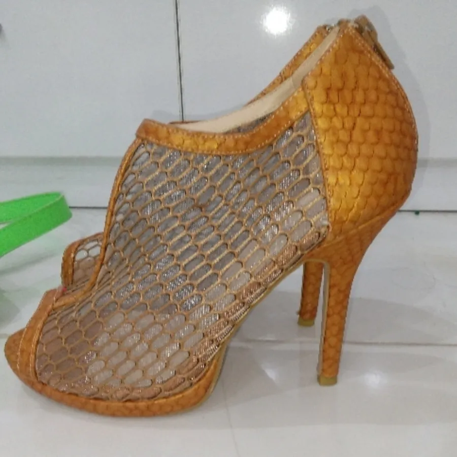 کفش صندل توری 40 عسلی