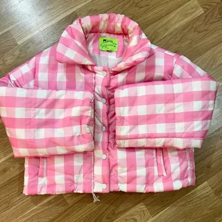 کاپشن چهارخونه باربی برند