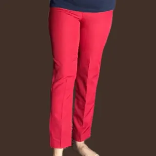 شلوار پارچه ای راسته قرمز