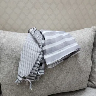 شال نخی طوسی راه راه