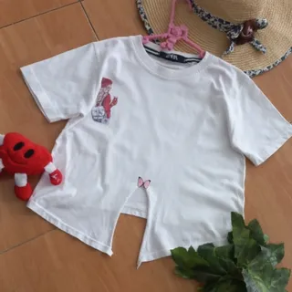 تیشرت کراپ  زارا