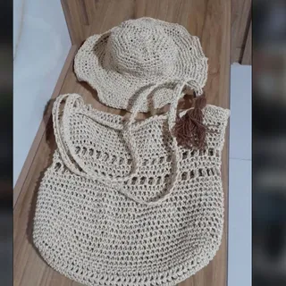 کیف کلاه رافیا