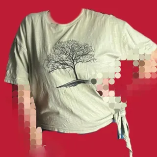 تیشرت تمام نخ طرح درخت