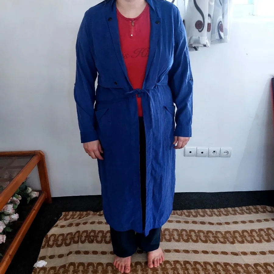 مانتو آبی خوشرنگ