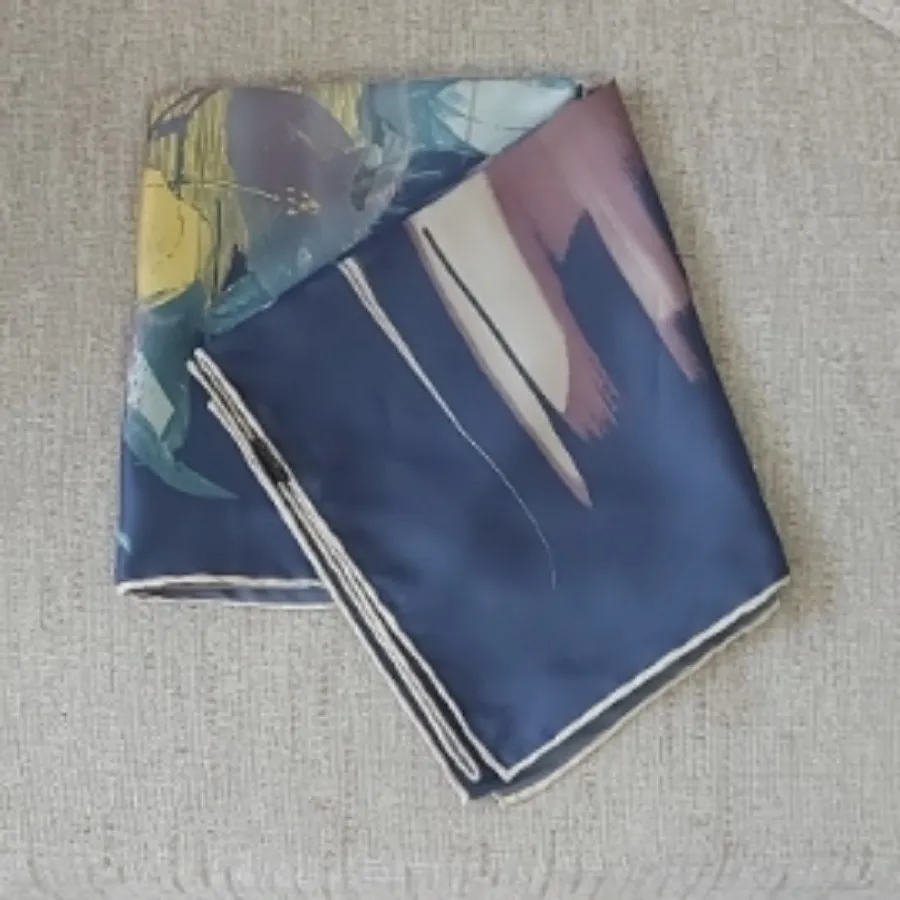 روسری ساتن ابریشم دستدوز