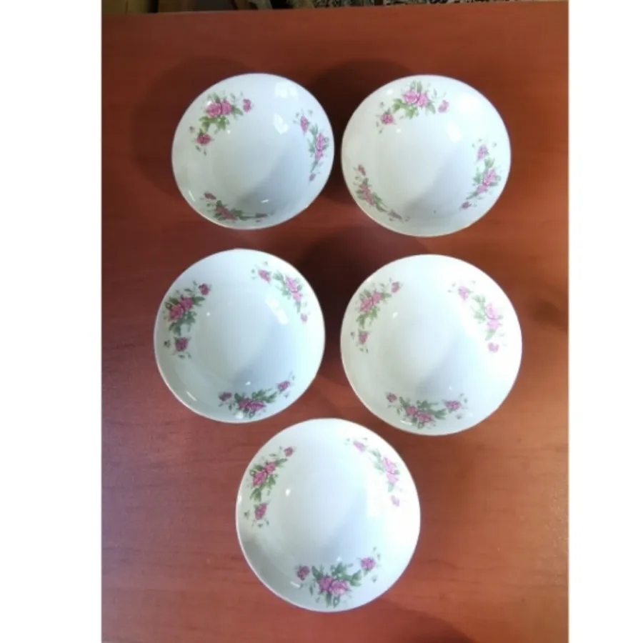 کاسه آبگوشت خوری گل سرخی
