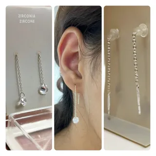 حراج گوشواره بخیه نقره925