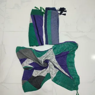 شال پلیسه طرحدار(متفاوت)