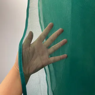 شال اورگانزا سبز تابستانی